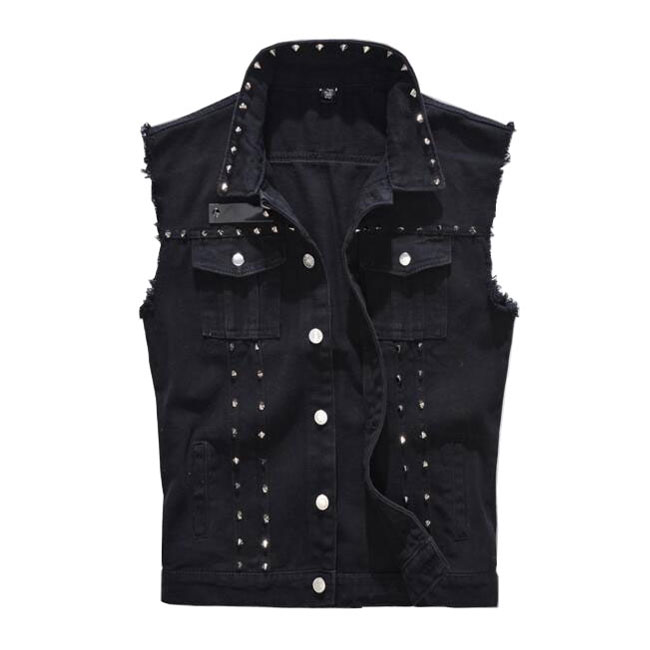 【トップス・ベスト】デニムベスト チョッキ ノースリーブ Gジャン 格好いい(4.0)