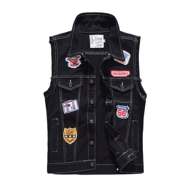 Rakuten - 【トップス・ベスト】デニムベスト チョッキ ノースリーブ Gジャン 格好いい