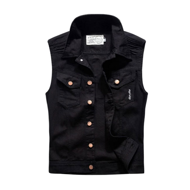 Rakuten - 【トップス・ベスト】デニムベスト チョッキ ノースリーブ Gジャン 格好いい