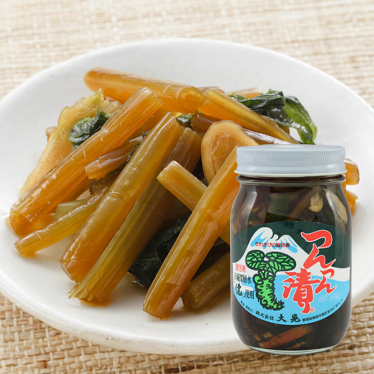 膳人 つんつん漬 450g (静岡名産 葉わさび醤油漬け)