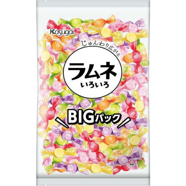 6種の味わいでじゅんわり口の中に溶けて広がるラムネ。ぶどう糖80％配合、8大アレルゲン不使用です。＊リニューアル等でパッケージが変わる場合がございます。【品番:bga01836】BIGサイズ6種の味わいでじゅんわり口の中に溶けて広がるラムネ。ぶどう糖80％配合、8大アレルゲン不使用です。＊リニューアル等でパッケージが変わる場合がございます。商品番号bga01836原材料ぶどう糖(国内製造)、でん粉／酸味料、香料、重曹、糊料(プルラン)、着色料(赤キャベツ、紅花黄、パプリカ色素、クチナシ)、甘味料(ステビア)、ビタミンC、(一部に大豆を含む)内容量700g製造者春日井製菓配送方法普通便でのお届けとなります。