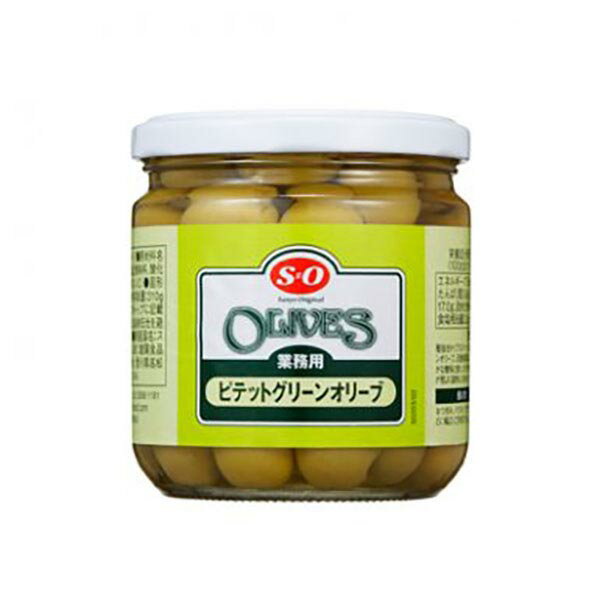 S=O ピテット グリーンオリーブ 業務用 310g 瓶入 讃陽食品