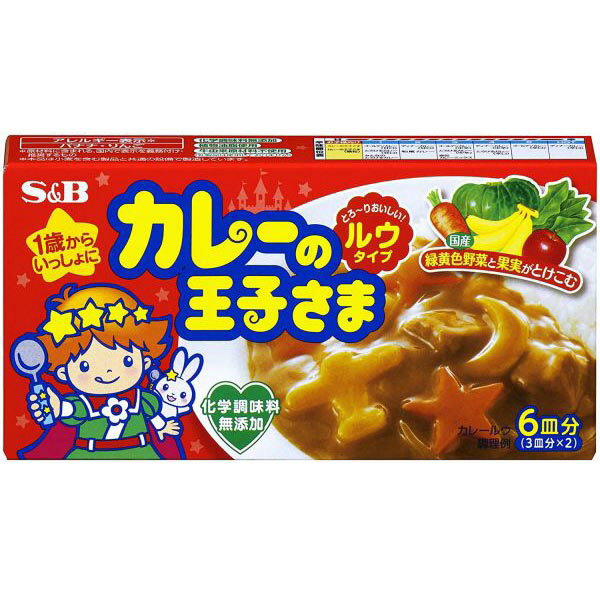 S&B エスビー カレーの王子さま ルウ 80gのサムネイル