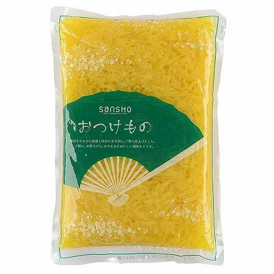 1品用。【品番:hmf00698】業務用1品用。商品番号hmf00698原材料大根、漬け原材料〔食塩、しょうゆ〕／調味料（アミノ酸）、酸味料、甘味料(サッカリンNa)、着色料（黄4)、（一部に小麦・大豆を含む）生産地中国内容量1kg製造者三...