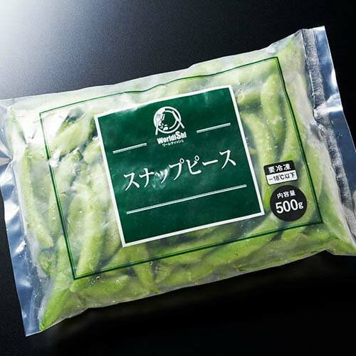 楽天食品のネットスーパー・さんきん冷凍 スナップピース スナックエンドウ 500g