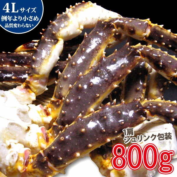 蟹の王様 たらば蟹 (生) 4L 1肩 800g シ