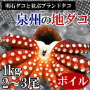 和泉州の地タコというのは、本来は明石ダコと同一品種のタコです。明石海峡で取れるタコを明石タコといいそのタコが南下し、大阪和泉州でとれたそのタコを泉州地タコといいます。お刺身や、煮付けなどに、是非一度食べて見下さい。【冷凍】【品番:lga00141】明石ダコと同一品種のタコです。和泉州の地タコというのは、本来は明石ダコと同一品種のタコです。明石海峡で取れるタコを明石タコといいそのタコが南下し、大阪和泉州で取れたそのタコを泉州地タコといいます。お刺身や、煮付けなどに、是非一度食べて見下さい。商品番号lga00141内容量1kg製造者(株) いずみ配送方法冷凍便でのお届けとなります。