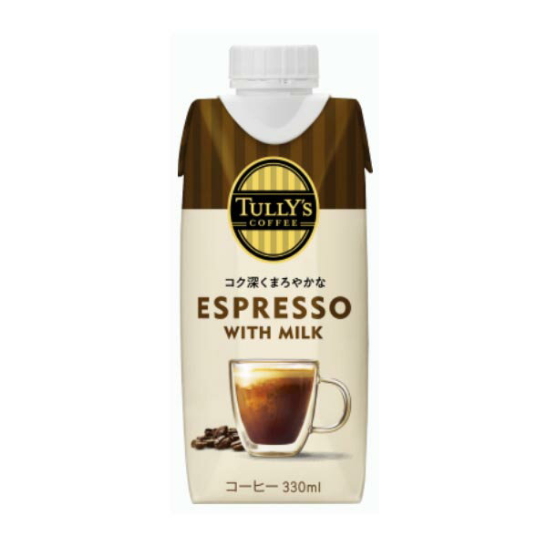 伊藤園 タリーズ エスプレッソ WITH MILK キャップ付き 紙330ml1箱12本