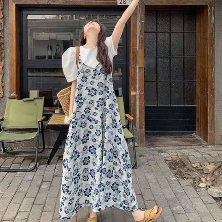 オールインワン 花柄 総柄 オーバーオール キャミサロペット Vネック レディース サロペット パンツ ワイドパンツ 9分丈 ゆったり 春 夏 秋 薄手 きれいめ かわいい 美脚 通勤 通学 体型カバー 着痩せ ガウチョパンツ カジュアル 大人 可愛い 20代 30代 40代 50代 【送無】