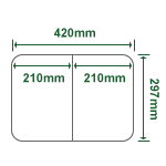 �������ꥹ����ڡ��ѡ� TWD410A-A3G �졼�����ץ�����ѿ�� A3 �Ѵ��դ� 2���� 250������
