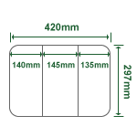 �������ꥹ����ڡ��ѡ� TWD411A-A3G �졼�����ץ�����ѿ�� A3 �Ѵ��դ� 3���� 250������