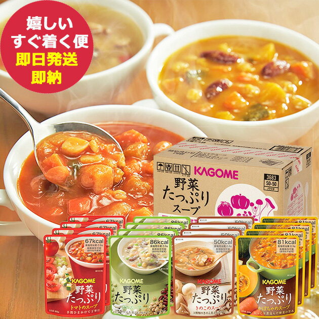 カゴメ 野菜たっぷりスープ 16食 SO-50 SO50 あす楽 賞味期限:2029年8月27日 送料無料 北海道・沖縄を除く 【 長期保存 非常食 備蓄 】【のし包装可】_