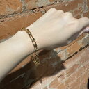ブレスレット チェーンブレス ステンレス デザインチェーン 金属アレルギー対応 シンプル モード マンテル モード 錆びにくい 汗 プール 大人かわいい 上品 きれいめ 韓国アクセサリー プレゼント ギフト ママコーデ