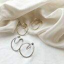 【SALE】イヤーカフ 両耳用 大ぶり イヤーカフス イヤリング シンプル ノンホールピアス 真鍮 レディース ニュアンス 大人かわいい デイリー 上品 きれいめ プレゼント ギフト