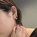 イヤーカフ 片耳用 真鍮 太めデザイン シンプルデザイン イヤーカフス イヤカフ ノンホールピアス レディース アクセサリー 大人かわいい デイリー 上品 きれいめ 韓国アクセサリー プレゼント ギフト