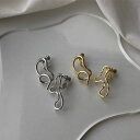 イヤリング アシンメトリー 個性的 ワイヤー デザイン 真鍮 ノンホールピアス ノンホール アクセサリー フェイクピアス 大人かわいい デイリー 上品 きれいめ...