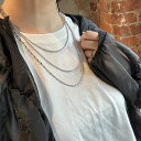 【Fashion the SALE 10%OFF】ロングネックレス 2連ネックレス 3連ネックレス チェーンネックレス シンプルデザイン 長さ調整可 レディース ジュエリー アクセサリー デイリー 韓国アクセサリー プレゼント ギフト ママコーデ