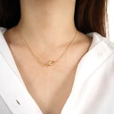 【SALE】ネックレス ステンレス ノットデザイン チェーンネックレス デイリー アジャスター オフィスカジュアル レディース アクセサリー 大人かわいい デイリー 上品 きれいめ プレゼント ギフト ママコーデ