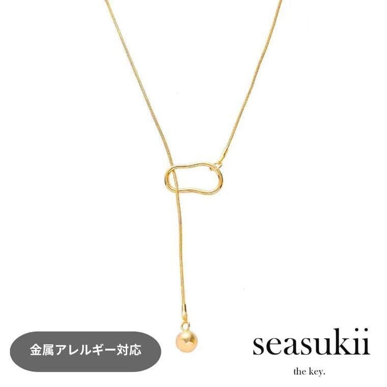 【楽天スーパーSALE 30%OFF】スネークチェーンラリエット ステンレスネックレス ラリエット ステンレス 長さ調整可 ステンレスネックレス レディース ジュエリー アクセサリー デイリー 韓国アクセサリー プレゼント ギフト ママコーデ