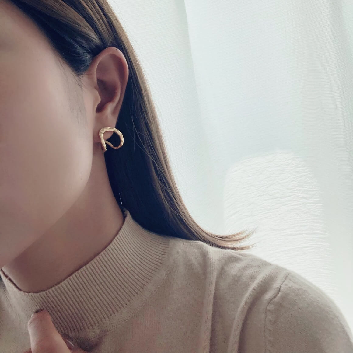 【12/4 20:00~全品50%OFFクーポンあり】ピアス 個性的 両耳用 シンプル チタンポスト 真鍮 カジュアル スーツ レディース ジュエリー 大人 大...