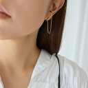 ピアス 金属アレルギー対応 チェーン 両耳用 イヤーカフ 大ぶり個性的 真鍮 サージカルステンレス レイヤード カジュアル レディース 大人かわいい デイリー 上品 きれいめ プレゼント ギフト