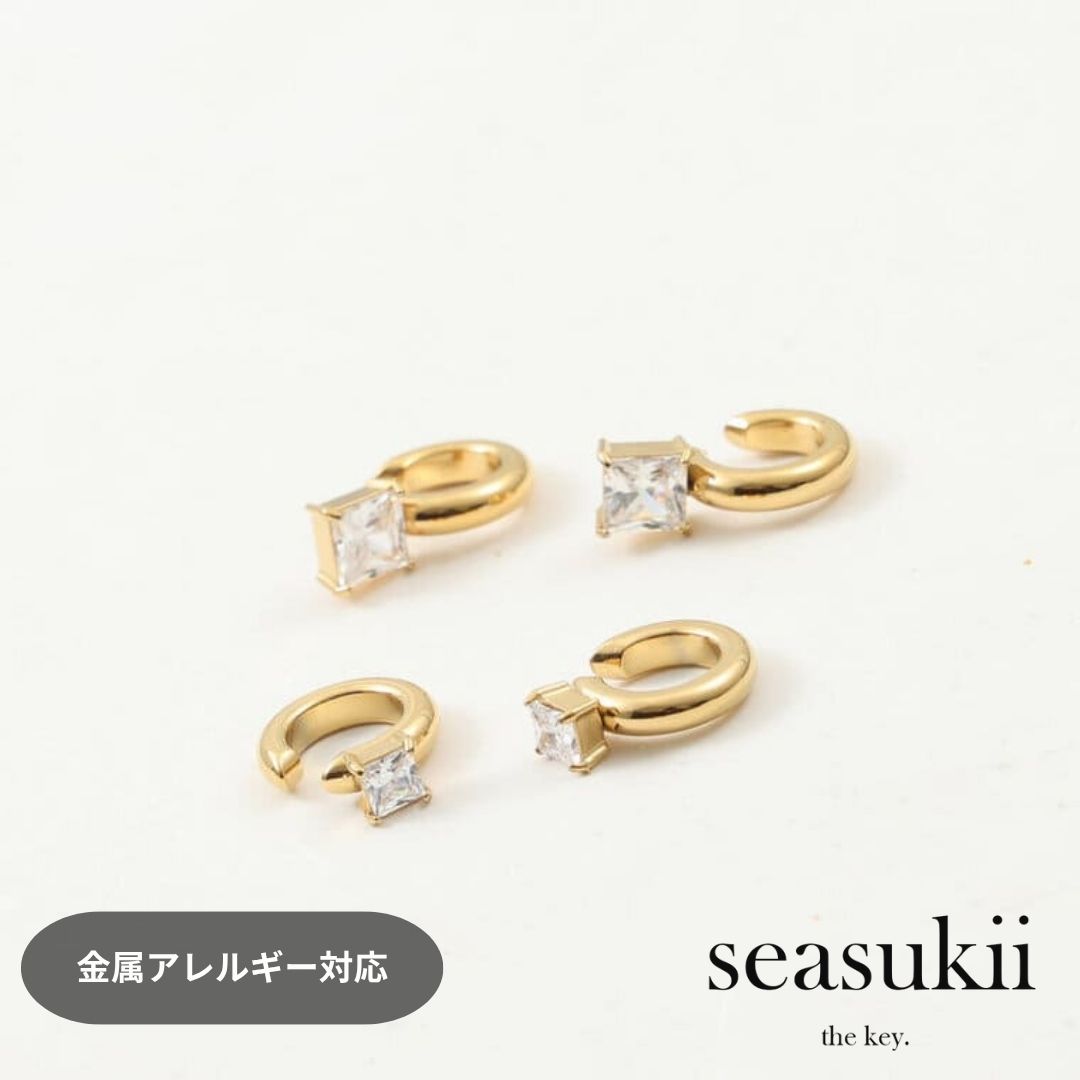 【12/4 20:00~全品50％OFFクーポンあり】イヤーカフ イヤーカフス イヤカフ 片耳用 金属アレルギー対応 つけっぱなし ジルコニア ステンレス ジルコニア ノンホール ノンホールピアス レディース アクセサリー デイリー 上品 きれいめ プレゼント ギフト