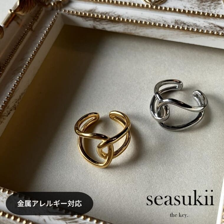 【楽天スーパーSALE 30%OFF】リング 指輪 11号 14号 16号 ステンレス 金属アレルギー対応 個性的 デザインリング ノットリング 結び 人差し指...