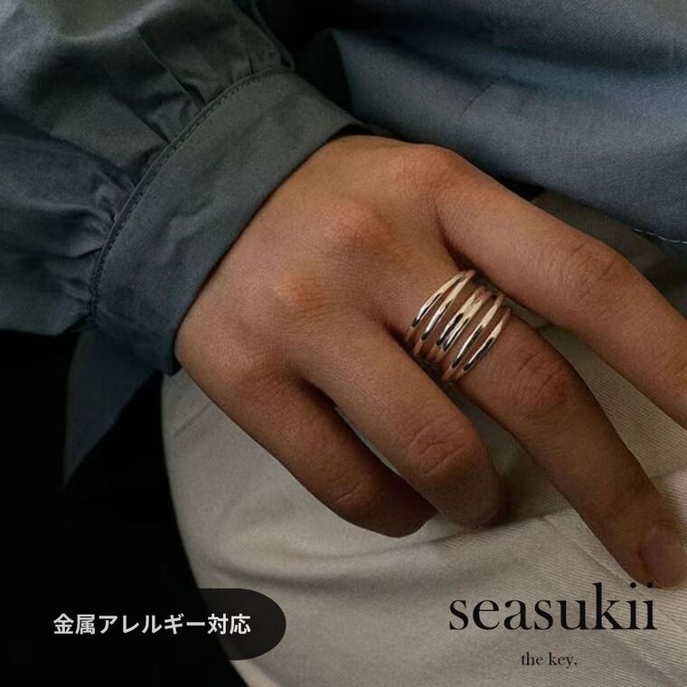 【12/4 20:00~全品50％OFFクーポンあり】リング 指輪 ステンレスリング 11号 14号 16号 ボリューム ワイヤー 金属アレルギー対応 大ぶり シンプル 人差し指に 中指に ワンポイントリング シンプルデザイン 人差し指 韓国アクセ プレゼント ギフト