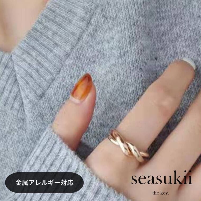 【12/4 20:00~全品50％OFFクーポンあり】リング 指輪 11号 14号 16号 ステンレスリング ミックスカラー 二連リング 人差し指 中指 ワンポイント 金属アレルギー 韓国アクセサリー プレゼント ギフト 20代 30代 40代 50代 ママコーデ