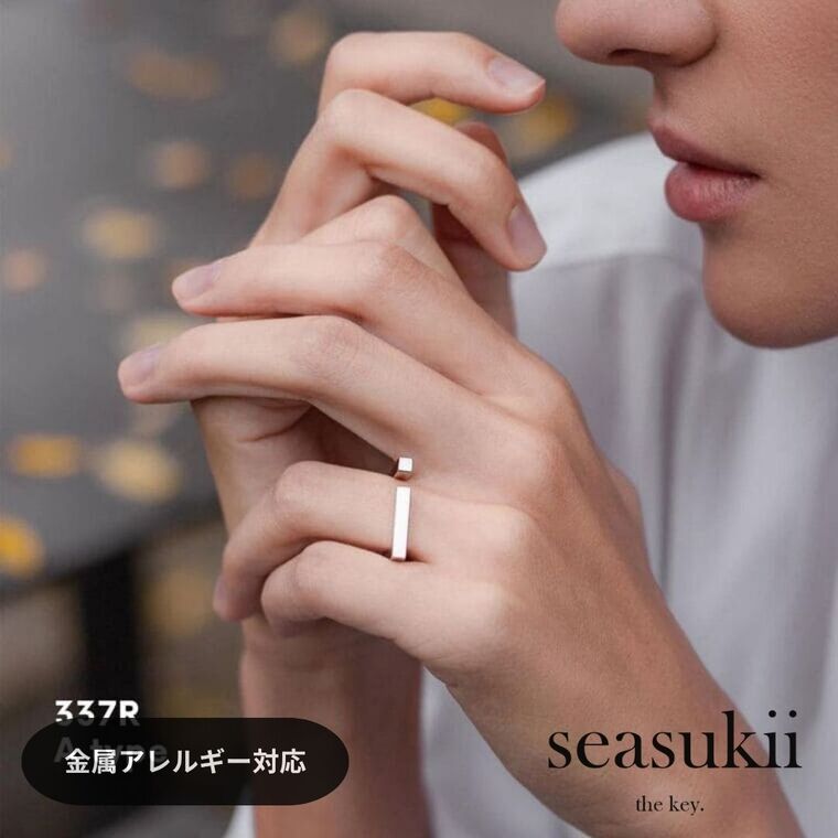 【12/4 20:00~全品50％OFFクーポンあり】エッジリング ステンレスリング リング 指輪 個性的 金属アレルギー対応 デザインリング シンプルデザイン 大人かわいい プレゼント ギフト