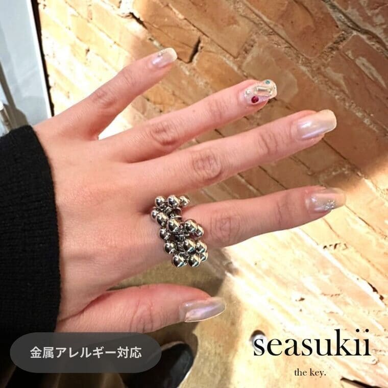 【12/4 20:00~全品50％OFFクーポンあり】タッセルリング ステンレスリング デザインリング ボリュームリング 11号 14号 リング 指輪 金属アレルギー対応 個性的 プレゼント ギフト