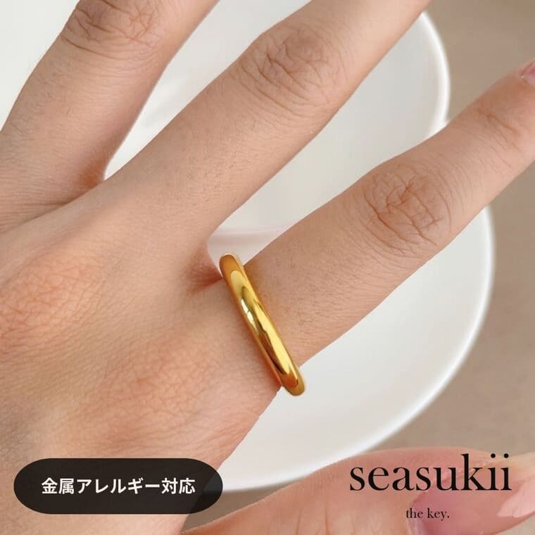 【12/4 20:00~全品50％OFFクーポンあり】boldリング ステンレスリング 幅0.3cm 11号 13号 16号 19号 ボリュームリング シンプルデザイン 指輪 金属アレルギー対応 つけっぱなし デイリー 韓国アクセサリー プレゼント ギフト