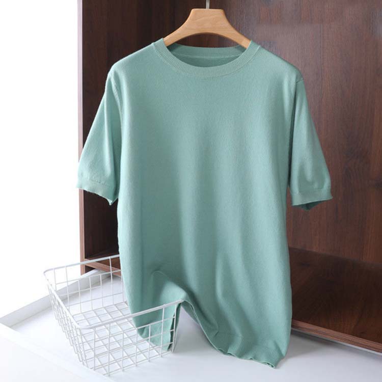 サマーニット トップス メンズ 半袖tシャツ 夏ニット プルーオーバー ゆったり 送...