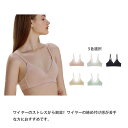 ブラジャー ノンワイヤー コットン 三角ブラ レディース シームレス ブラジャー ワイヤレス Tシャツブラ ストレスフリー らくちん 脇高 通気性 高校生