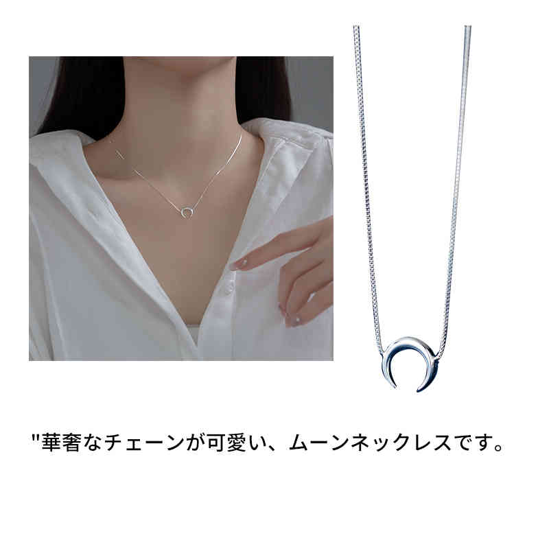 ネックレス マーメイド テール 925 スターリング シルバー シンプル シルバー925 ライト ラグジュアリー 鎖骨 チェーン イルカ テール ネックレス