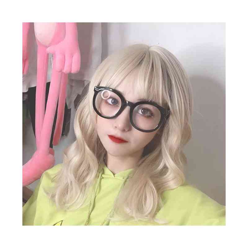 フルウィッグ セミロング カール 金髪 大人 ナチュラルスィート ウイッグ つけ毛 エクステ コスプレ ウィッグ ミディアム レディース 結婚式 ライブ ハロウィン 原宿系 レディース