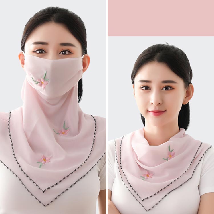 マスク フェイスマスク フェイスカバー ネックガード 洗える 薄手 夏用 UVカット 対策 バンダナ 紫外線対策 日焼け防止 通気性送料無料