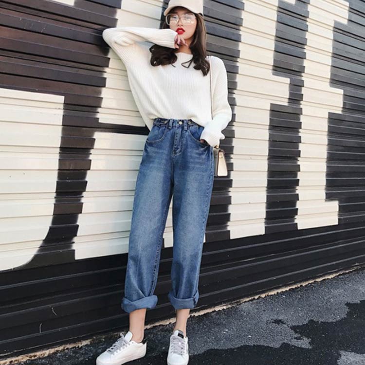 レディース デニムパンツ ジーンズ デニム ジーパン パンツ ズボン ハイウエスト ススキニージーンズ テーパードジーンズ ゆるパンツ ウォッシュ加工 ボトムス