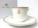 ナルミ コーヒーカップ&ソーサー(桜に錨)NARUMI 日本製 鳴海製陶製 ギフト ボーンチャイナ