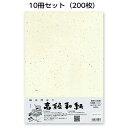 10冊セット｜越前和紙ろまん 光輝紙 クリームME-102A4 金銀砂子のOA和紙 A4 20枚 プリンター用紙
