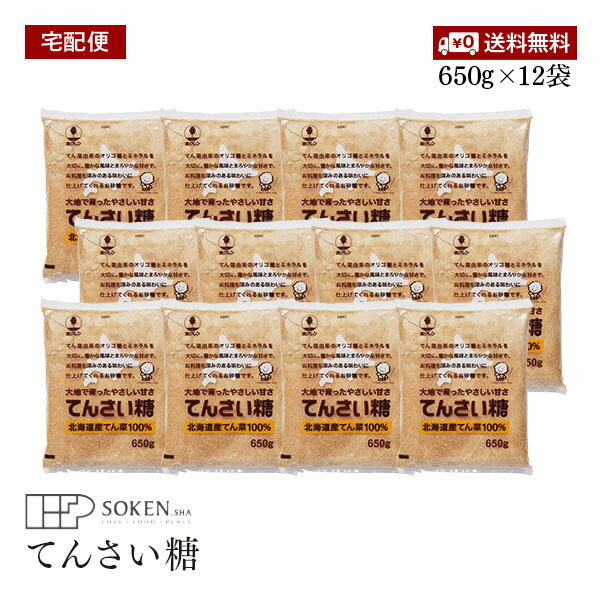 【宅配便】ホクレン てんさい糖 650g 12袋セット 腸内環境 ガラクトオリゴ オリゴ糖 国産 白くない砂糖 優しい甘さ【送料無料】