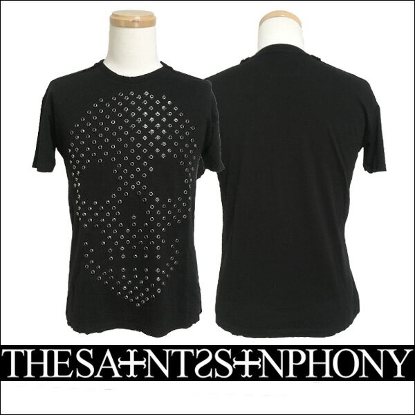 新作【THE SAINTS SINPHONY/セインツシンフォニー】OH MY DARLING・Tシャツ（半袖・CREWネック・ブラック・BLK）メンズ【送料無料】ブラック×ブラックプリントが大人カッコイイ！定番のスカルプリントはマストな王道デザインです！【インポート】【セレカジ】【正規品】