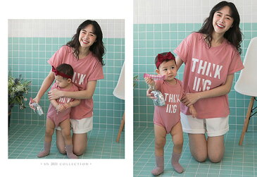2点セット 親子 ペアルック 授乳服 Tシャツ ロンパース 男の子 女の子 赤ちゃん ママ 娘 息子 出産祝い プレゼント ギフト 誕生日 リンクコーデ 親子ペア ペア 双子 コーデ お揃い おそろい 韓国子供服 ベビー服 服 おしゃれ ロゴ ワンピ 半袖 春夏