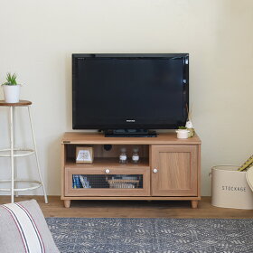 お買い物マラソン期間中おとく♪アンティーク風コンパクトテレビ台。テレビ台テレビボード幅90cmローボードTV台TVボードテレビラックTVラックアンティークレトロホワイト白<VREND/VR45-90L>
