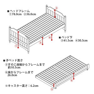 最大500円OFFクーポン配布中♪5/19(金)〜5/24(水)迄♪親子でも子供部屋でも使える。天然木パイン材のナチュラルな収納式ベッド。ワニパベッドSWH