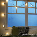 スワン電器 Another garden LED Stringlight 10bulb AOL-617 WH CL LEDストリングライト 10球 おしゃれ クリスマス イルミネーション ライト 電球 防滴電池BOX 調光機能 アウトドア ガーデン(3)