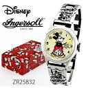 【レビューでプレゼント】Ingersoll Disney　30'sコレクション（ミッキーマウス手巻き機械式ウォッチ）ZR25832 時計 プレゼント ギフト 贈り物 腕時計 おしゃれ ウォッチ