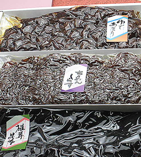 【送料無料】贈り物に逸品ギフトゆであさり140g 椎茸昆布150g ちりめんしらす120g【つくだに ご飯のお供 佃煮 ハマグリ ごはんのおとも しぐれ お歳暮 父の日】