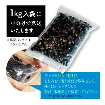 【ふるさと納税でも大人気】宍道湖　冷凍しじみ Mサイズ 業務用 5kg（1kg×5袋、5キロ）♪日本有数の漁獲量を誇る島根県・宍道湖産砂抜き冷凍しじみ（シジミ）Mサイズ5kg【しじみ】【冷凍】【冷凍シジミ】