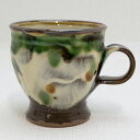 やちむん マグカップ 刷毛目三彩 福田健治(工房福田)作 沖縄の陶器 やちむんうつわ 沖縄うつわ やちむんマグ やちむん贈り物 沖縄 焼き物 やちむん 沖縄 器 やちむん 和風 雑貨 敬老の日 和雑貨 四季彩堂